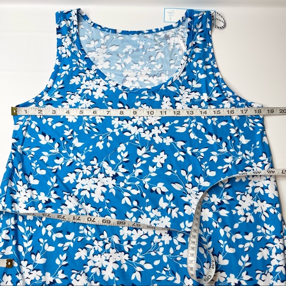 Draper James Ruffle Nightie in Blue Shadow Floral, New w/ Tags, Size S/M - Picture 12 of 13